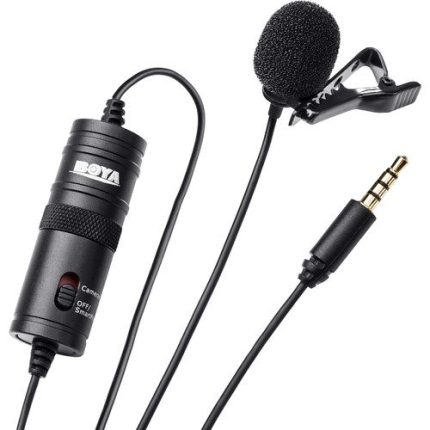 BOYA BY-M1 Omnidirectional Lavalier Microphone Black