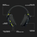 Logitech G G435 Wireless Gaming Headset (Black / Yellow) - Image 7