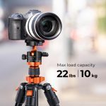 K&F Aluminum Tripod for DSLR K254A1+BH-28L QU - Image 4
