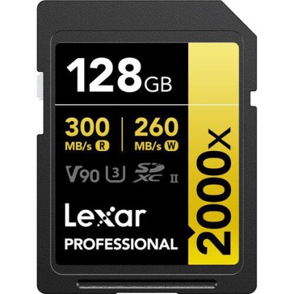 Lexar 128GB Professional 2000x UHS-II SDXC Memory Card