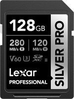 Lexar 128GB Professional SILVER PRO UHS-II SDXC Memory Card