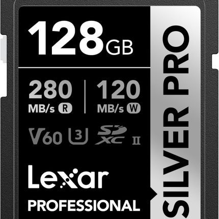 Lexar 128GB Professional SILVER PRO UHS-II SDXC Memory Card