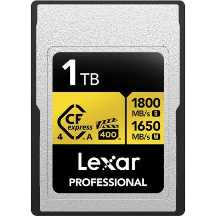 Lexar 1TB Professional GOLD CFexpress 4.0 Type A Memory Card