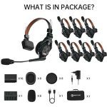 Hollyland Solidcom C1 Pro 8S Full Duplex ENC Wireless Intercom System with 8 Headsets - Image 11