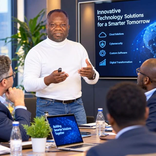 Zankeypro technology presentation with a business audience